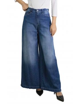 Jeans a gamba ampia vita alta effetto sfumato Please